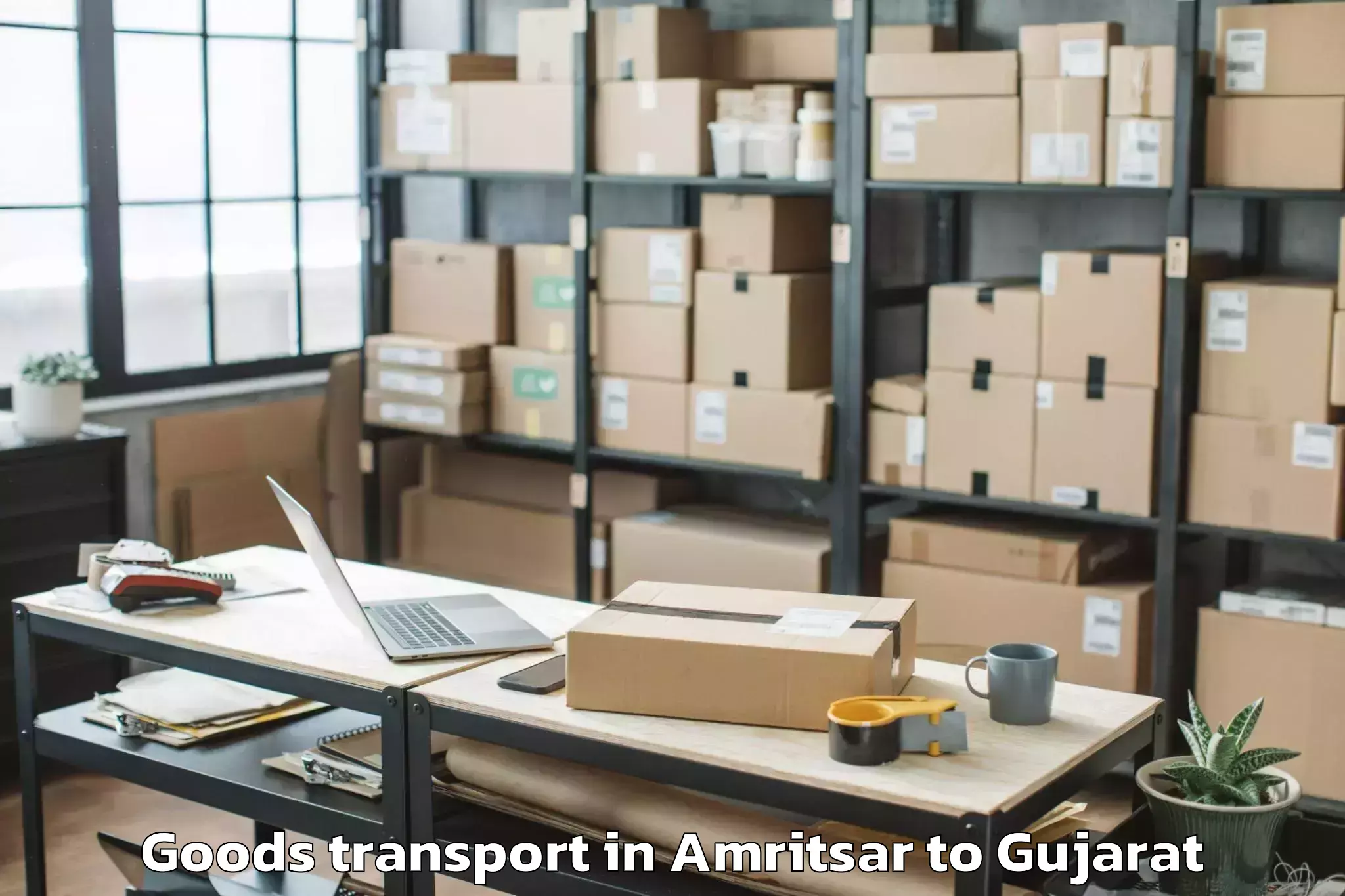 Reliable Amritsar to Deendayal Port Trust Goods Transport